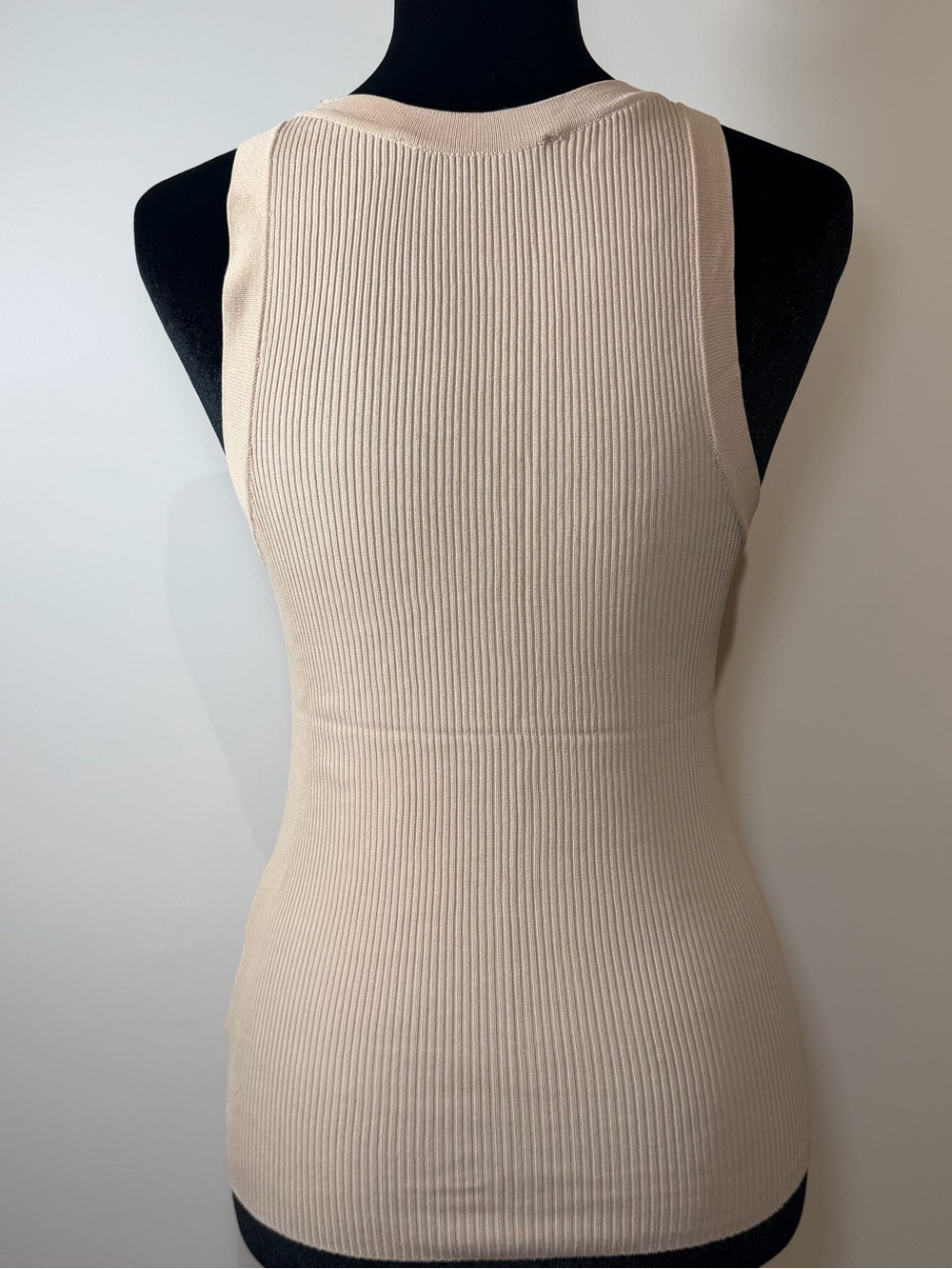 Zara (2-11$each) Ribbed Tank Top Bundle White & Beige Size Small - Picture 4 of 5